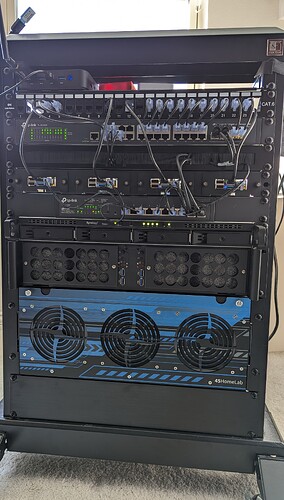 Front view of rack