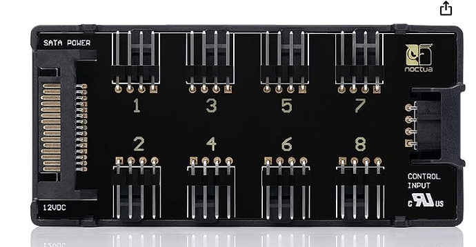 Noctua NA-FH1, 8 Channel Fan Hub