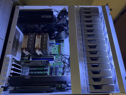 An inside view of the HL15 Server Build.